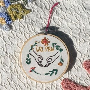 Feminist Embroidery Hoop